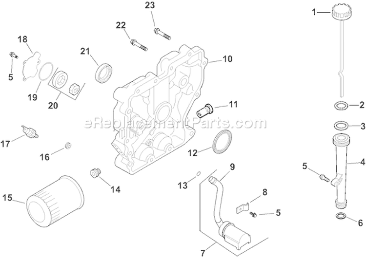 Page K Diagram and Parts List for CH15S-44508  Kohler Engine