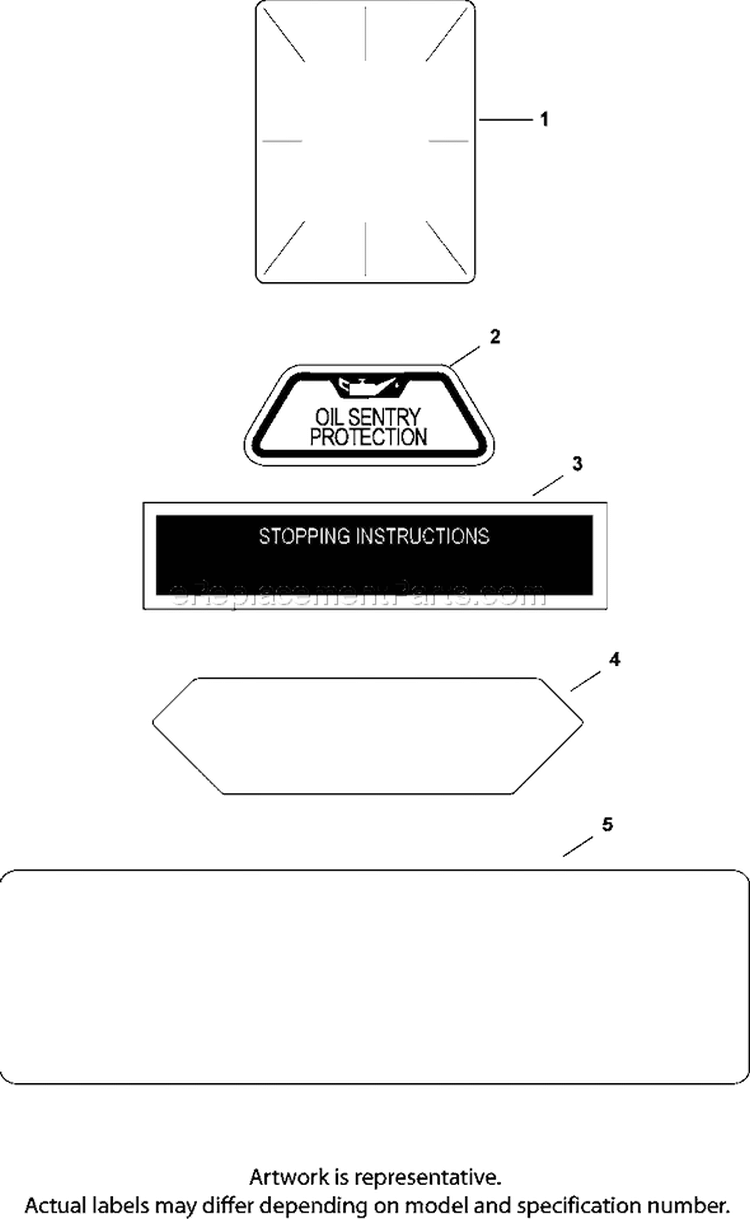 Page E Diagram and Parts List for CH18-62500  Kohler Engine