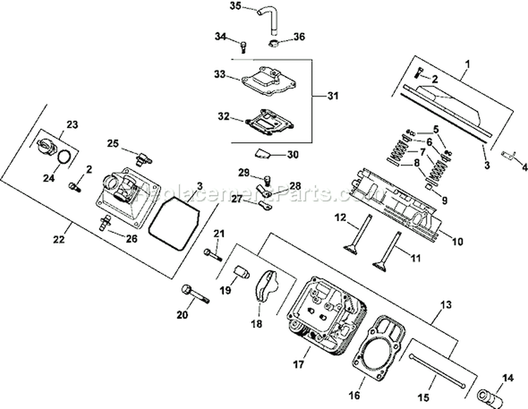 Page I Diagram and Parts List for CH18-62505  Kohler Engine