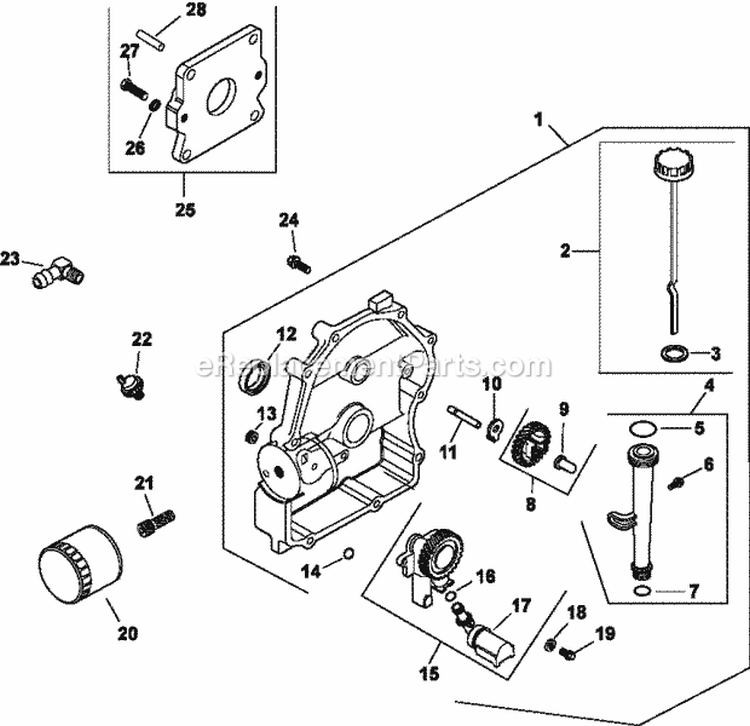 Page M Diagram and Parts List for CH18-62627  Kohler Engine