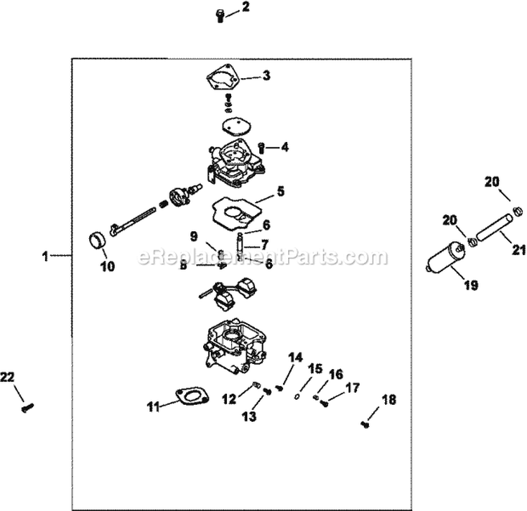 Page J Diagram and Parts List for CH18-62629  Kohler Engine