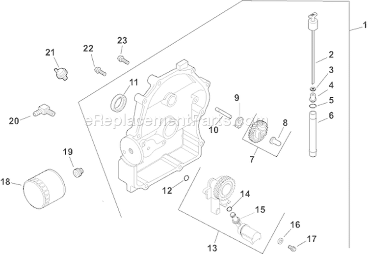 Page L Diagram and Parts List for CH18S-62623  Kohler Engine