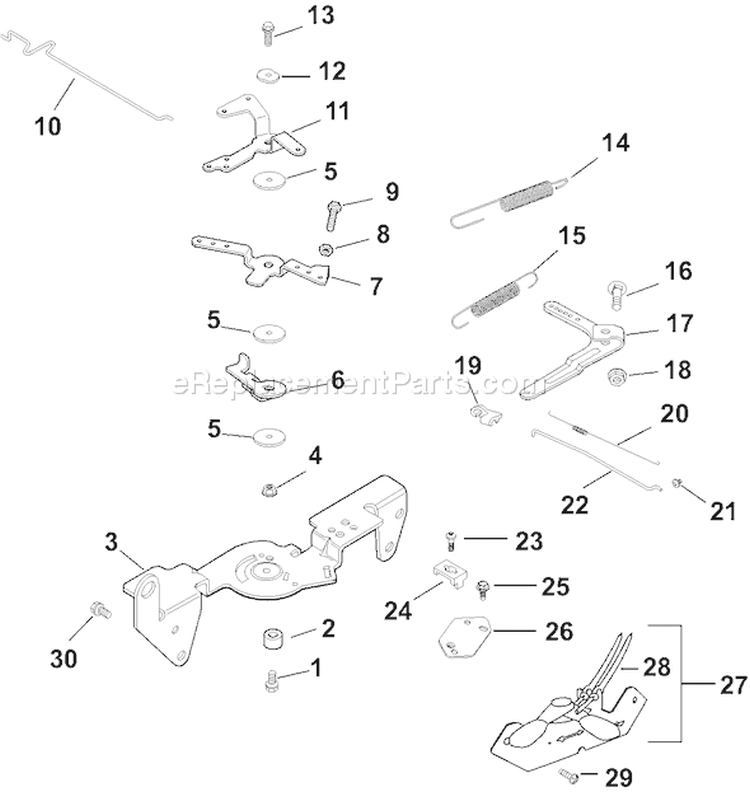 Page F Diagram and Parts List for CH18S-62636  Kohler Engine