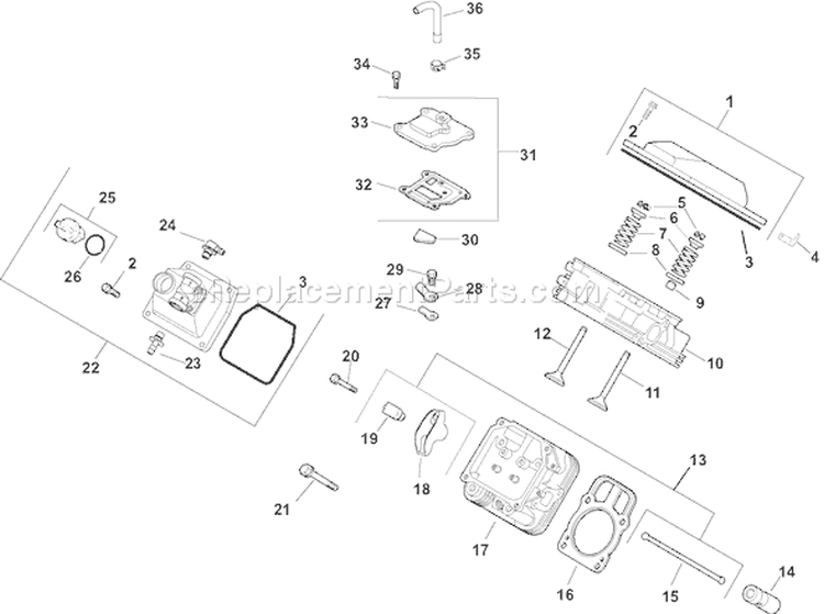 Page I Diagram and Parts List for CH18S-62636  Kohler Engine
