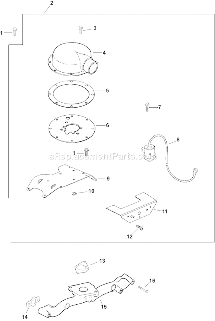 Page A Diagram and Parts List for CH18S-62638  Kohler Engine