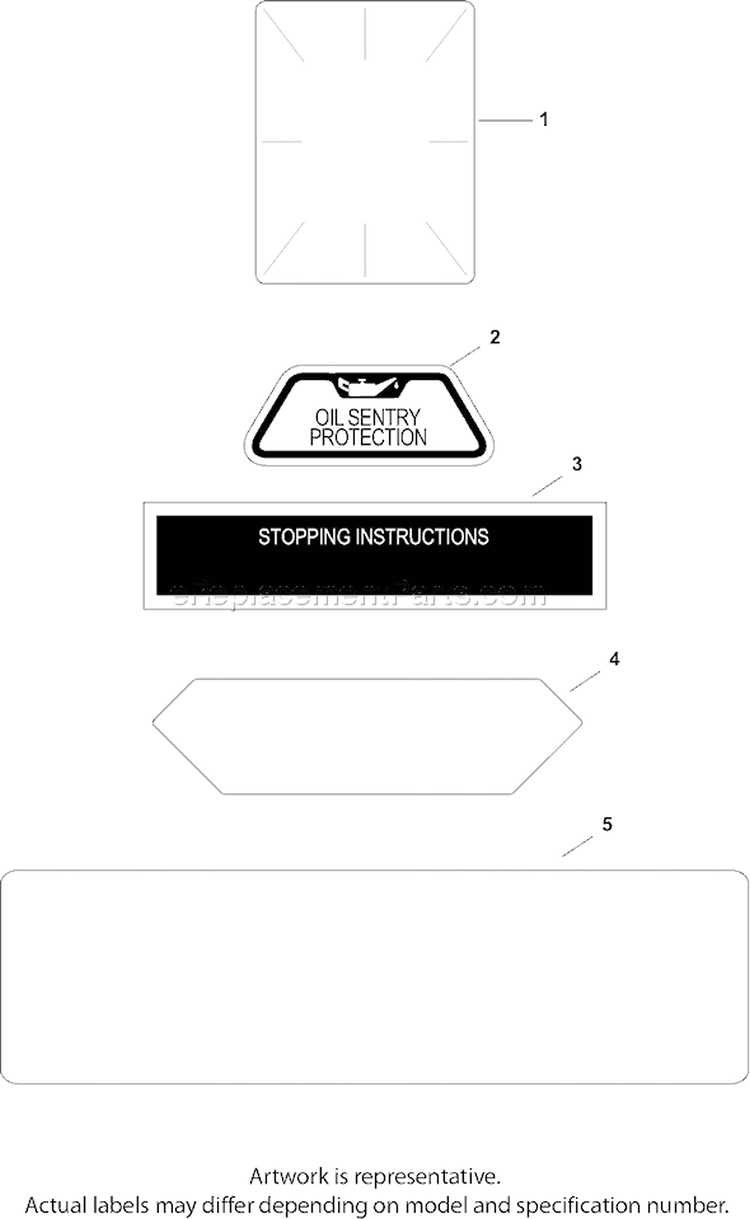 Page E Diagram and Parts List for CH18S-62633  Kohler Engine
