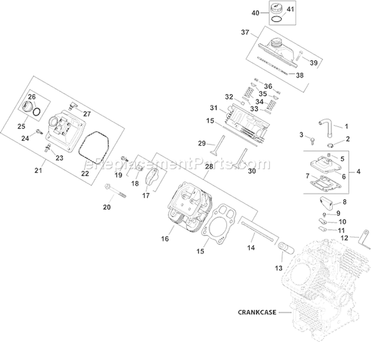 Page I Diagram and Parts List for CH18S-62654  Kohler Engine
