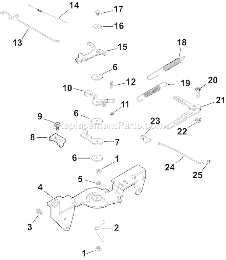 Page F Diagram and Parts List for CH20-64593  Kohler Engine
