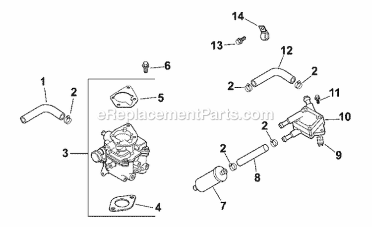 Page I Diagram and Parts List for CH20-64605  Kohler Engine