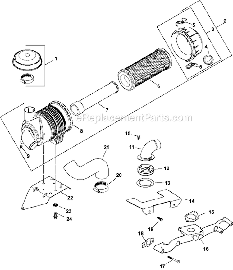 Page A Diagram and Parts List for CH20-64613  Kohler Engine
