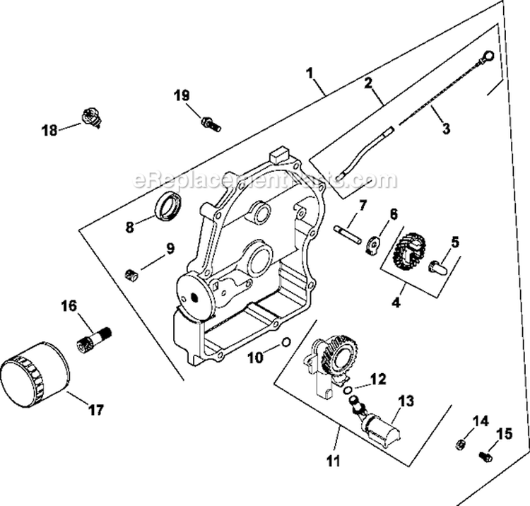 Page M Diagram and Parts List for CH20-64613  Kohler Engine