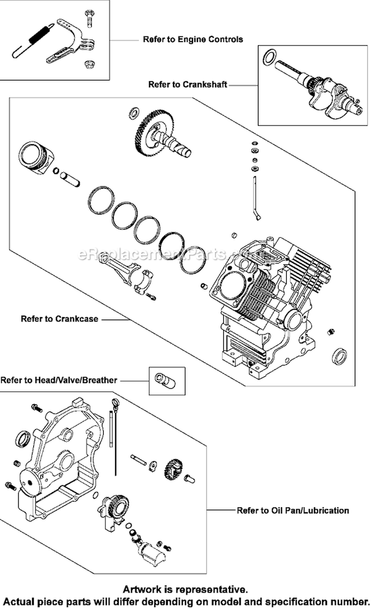 Page N Diagram and Parts List for CH20-64613  Kohler Engine