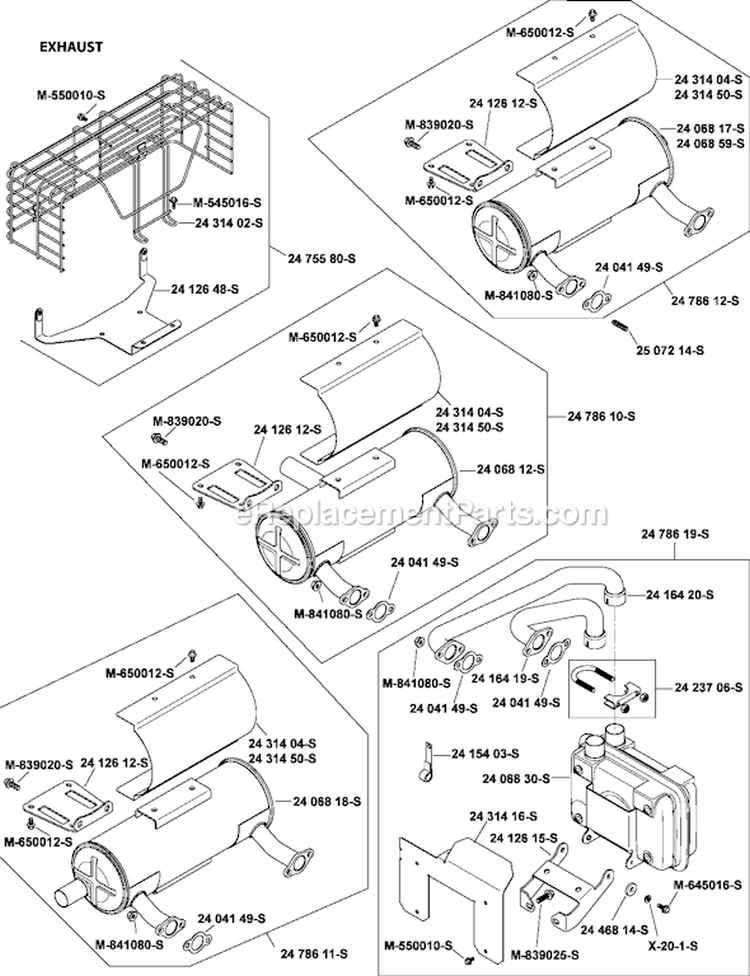 Page H Diagram and Parts List for CH20-64613  Kohler Engine