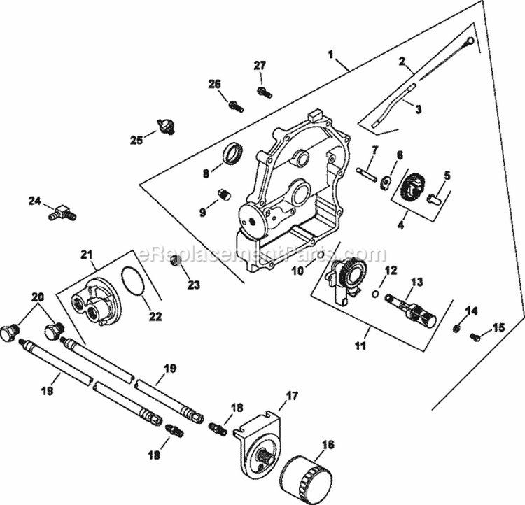 Page L Diagram and Parts List for CH20-64610  Kohler Engine