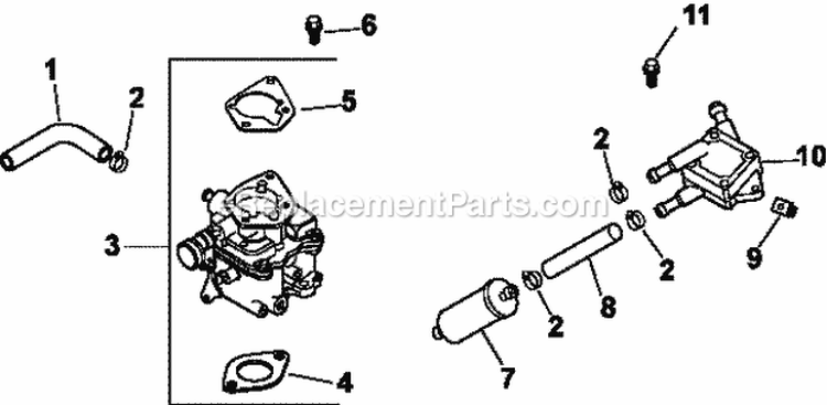 Page H Diagram and Parts List for CH20-64655  Kohler Engine
