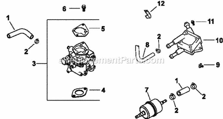 Page G Diagram and Parts List for CH20-64663  Kohler Engine