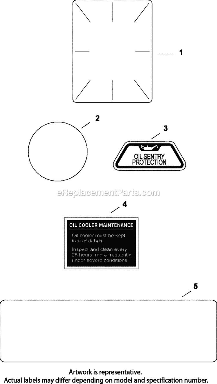Page E Diagram and Parts List for CH20-64666  Kohler Engine
