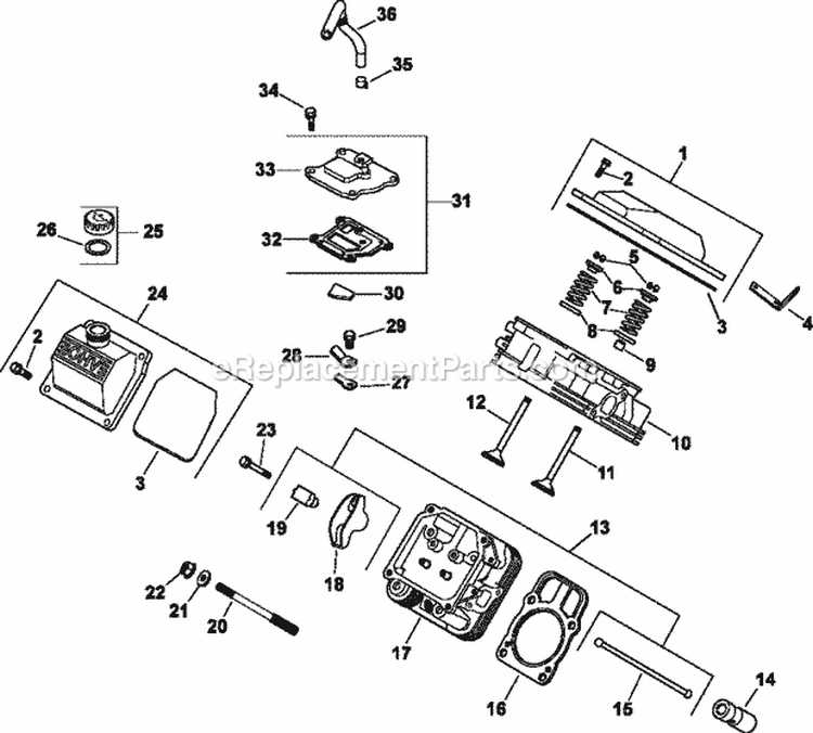 Page I Diagram and Parts List for CH20-64644  Kohler Engine