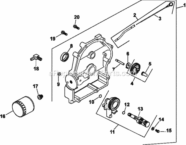 Page L Diagram and Parts List for CH20-64678  Kohler Engine