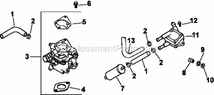 Page H Diagram and Parts List for CH20-64678  Kohler Engine