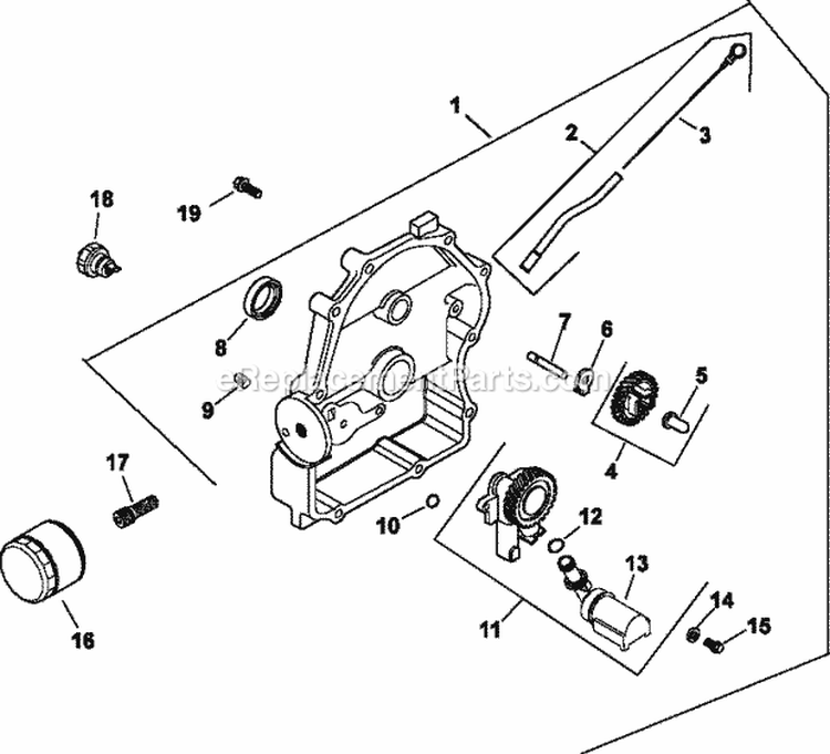 Page K Diagram and Parts List for CH20-64691  Kohler Engine