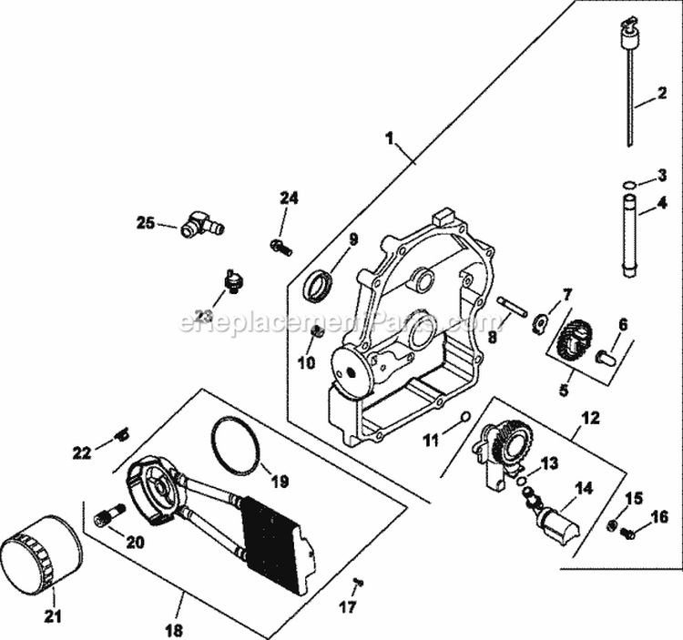 Page M Diagram and Parts List for CH20-64717  Kohler Engine