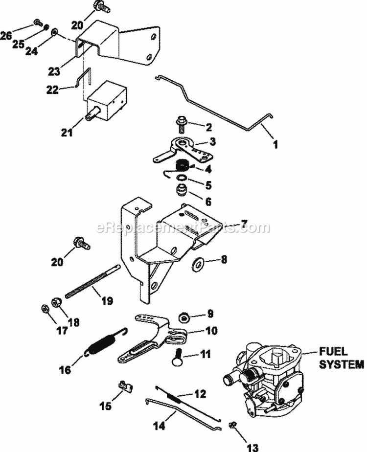 Page E Diagram and Parts List for CH20-64753  Kohler Engine