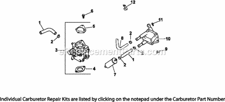 Page H Diagram and Parts List for CH20-64763  Kohler Engine