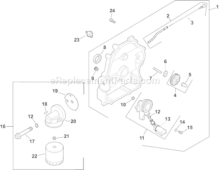 Page L Diagram and Parts List for CH20S-64634  Kohler Engine