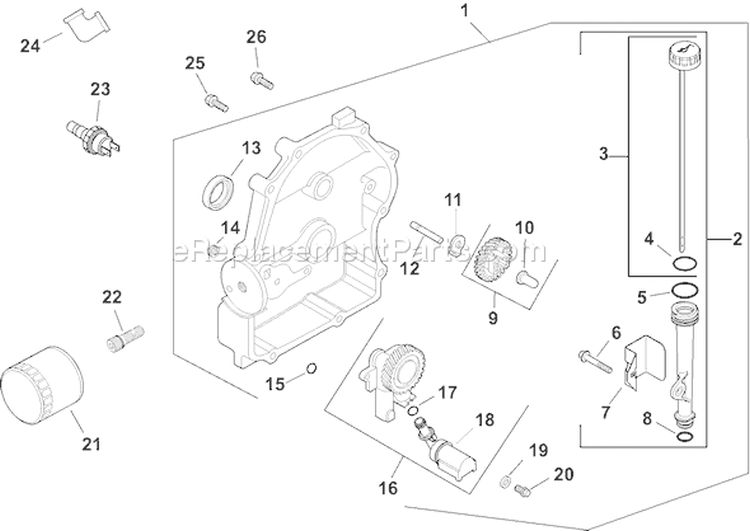 Page L Diagram and Parts List for CH20S-64657  Kohler Engine
