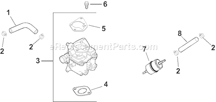 Page H Diagram and Parts List for CH20S-64668  Kohler Engine
