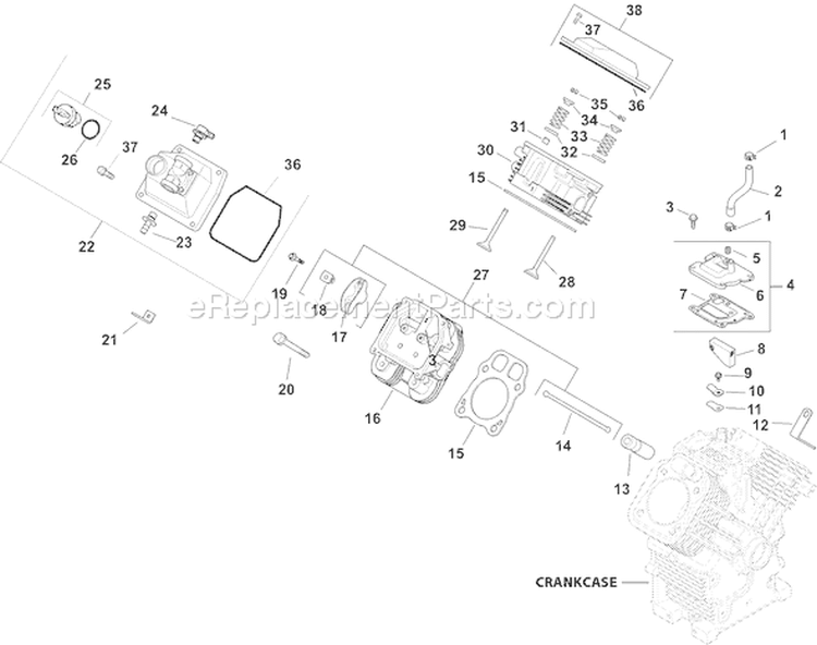 Page I Diagram and Parts List for CH18S-62605  Kohler Engine