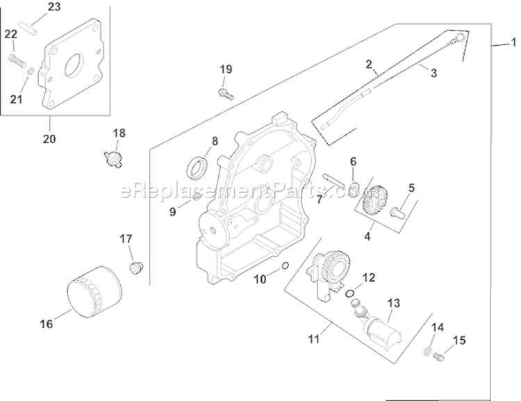 Page L Diagram and Parts List for CH20S-64645  Kohler Engine