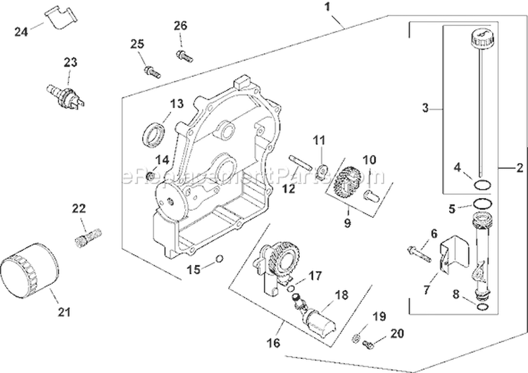 Page L Diagram and Parts List for CH20S-64600  Kohler Engine