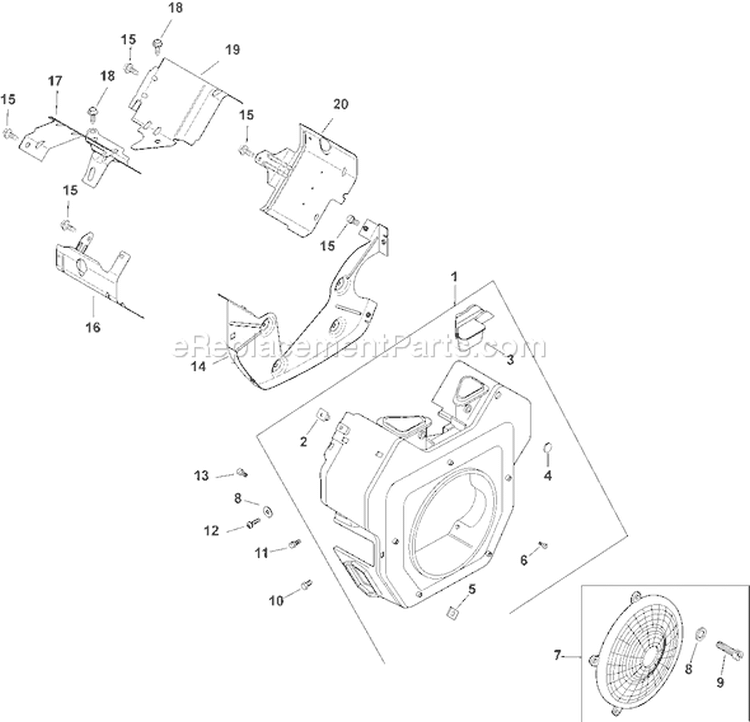 Page B Diagram and Parts List for CH20S-64686  Kohler Engine