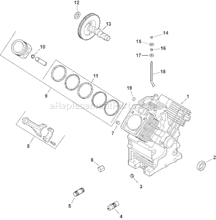 Page C Diagram and Parts List for CH20S-64694  Kohler Engine