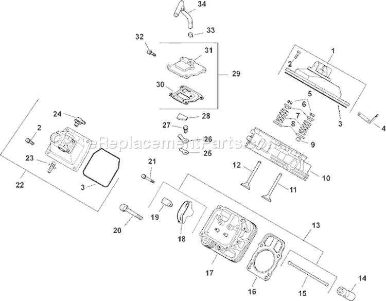 Page I Diagram and Parts List for CH20S-64694  Kohler Engine