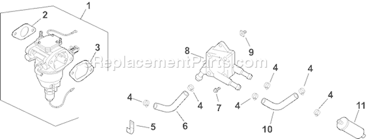 Page H Diagram and Parts List for CH20-64608  Kohler Engine