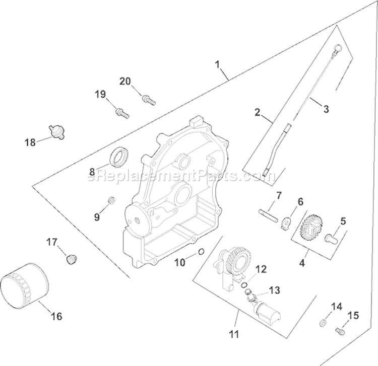 Page L Diagram and Parts List for CH18GS-62628  Kohler Engine