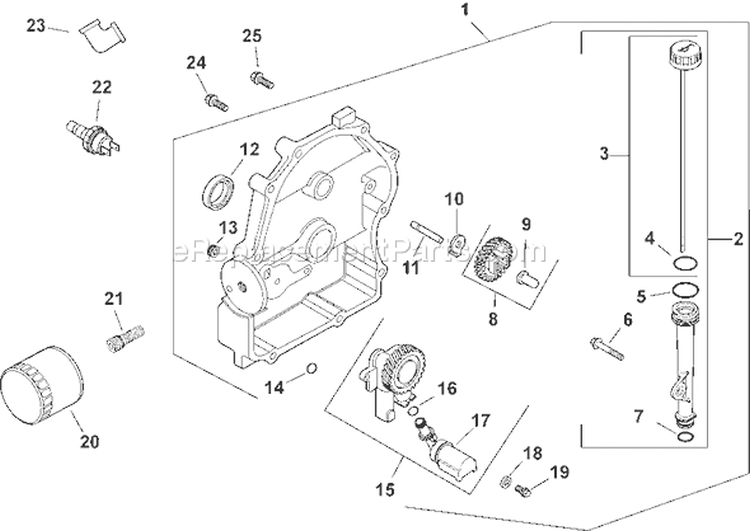 Page L Diagram and Parts List for CH20S-64708  Kohler Engine