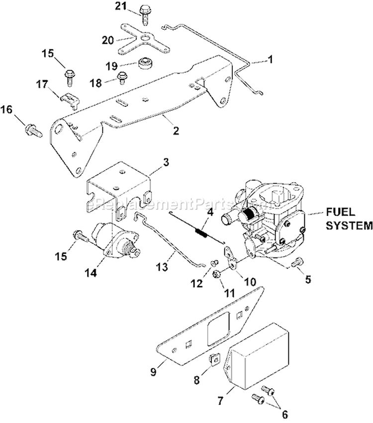 Page F Diagram and Parts List for CH20S-64663  Kohler Engine