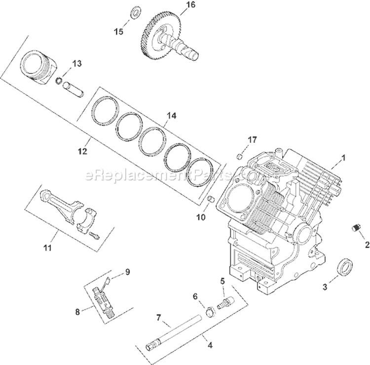 Page C Diagram and Parts List for CH20S-64663  Kohler Engine