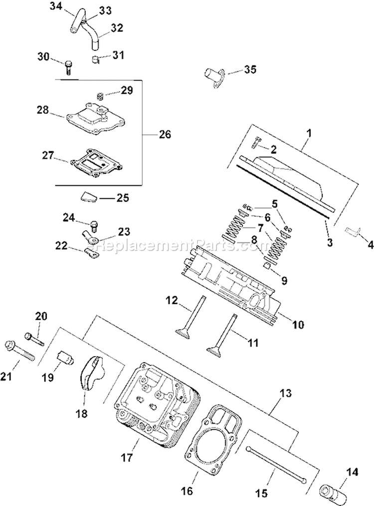 Page I Diagram and Parts List for CH20S-64686  Kohler Engine