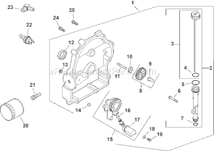 Page L Diagram and Parts List for CH20S-64713  Kohler Engine