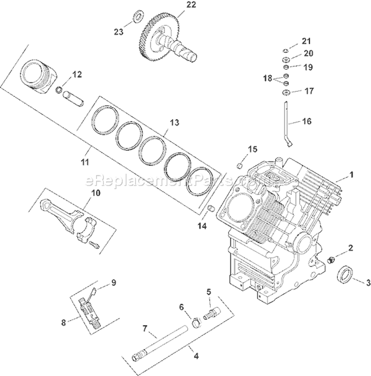 Page C Diagram and Parts List for CH20S-64708  Kohler Engine