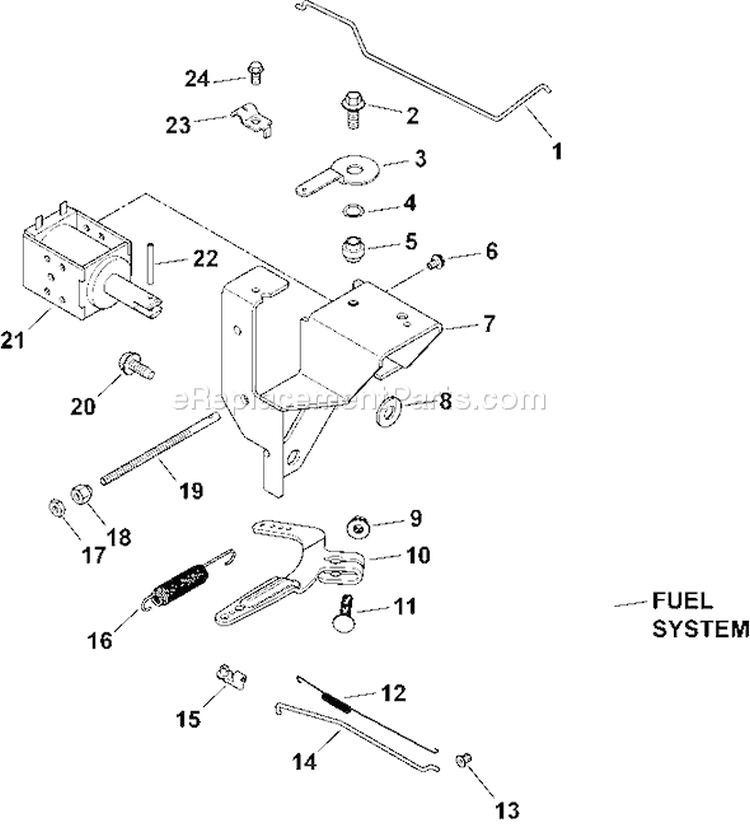 Page F Diagram and Parts List for CH20S-64708  Kohler Engine