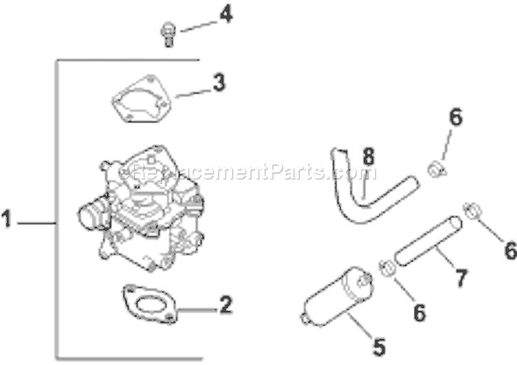 Page H Diagram and Parts List for CH20S-64717  Kohler Engine