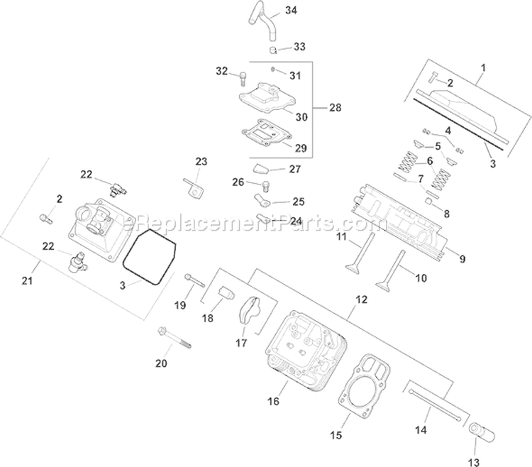 Page I Diagram and Parts List for CH20S-64717  Kohler Engine
