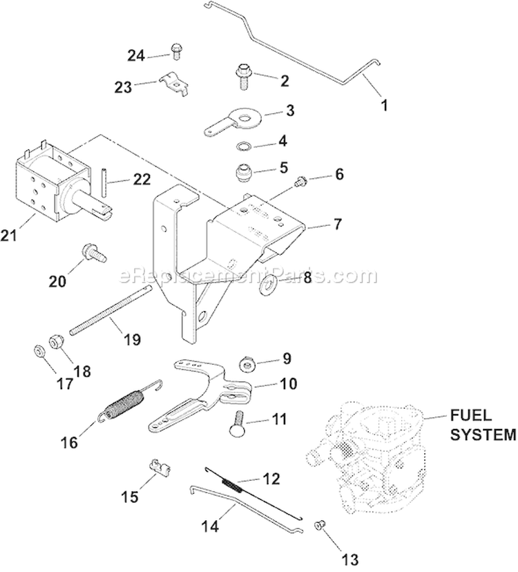 Page F Diagram and Parts List for CH20GS-64633  Kohler Engine