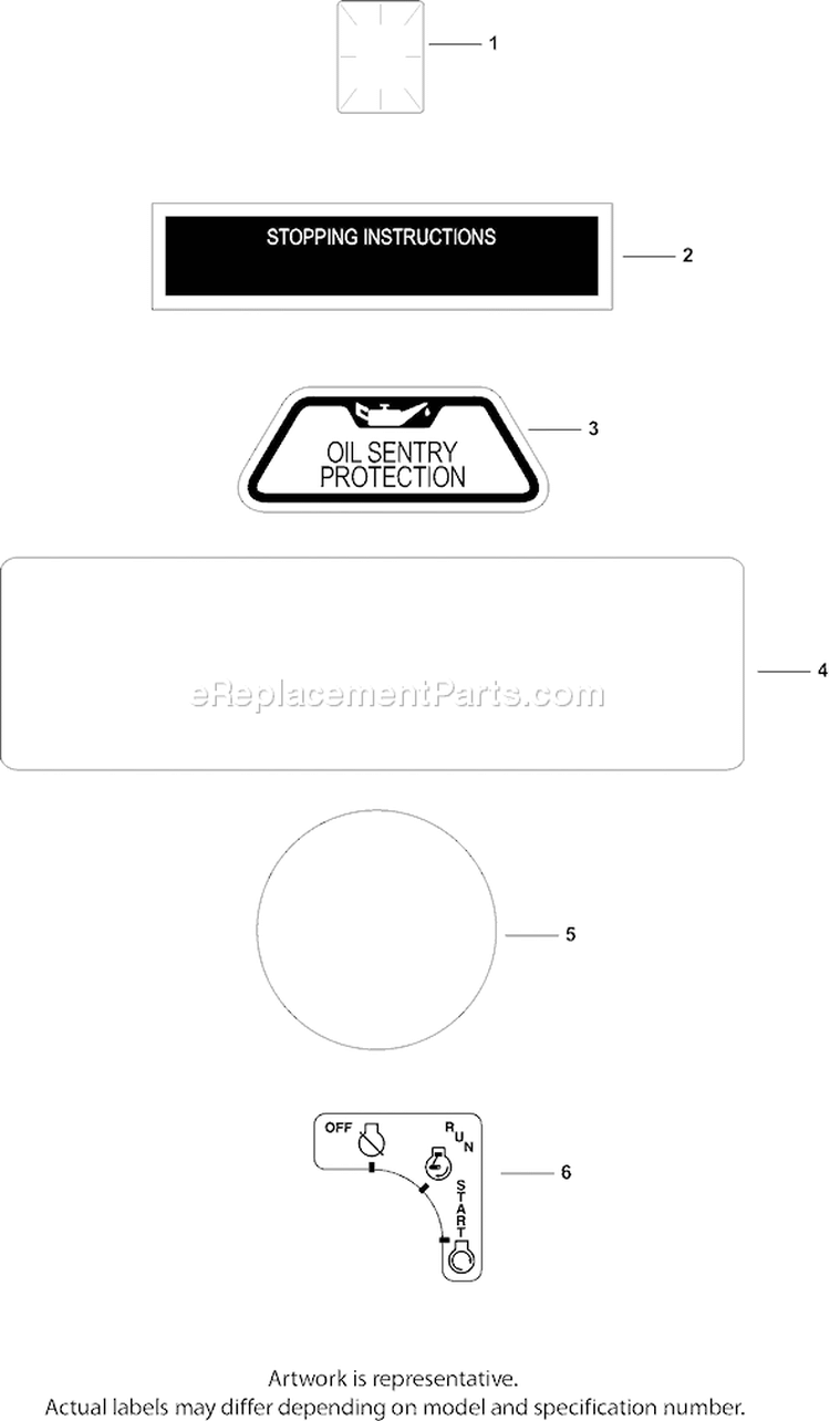 Page E Diagram and Parts List for CH20-64594  Kohler Engine
